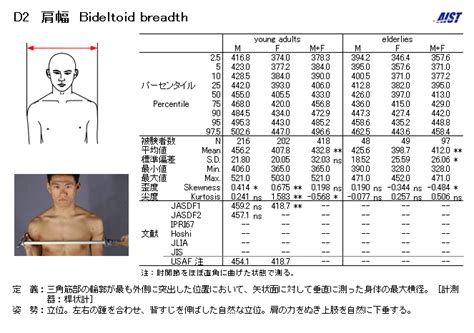 人 肩寬|肩寬:測量方法,相關概念,身高與肩寬,兩性差異,相關數據,中國,日本…